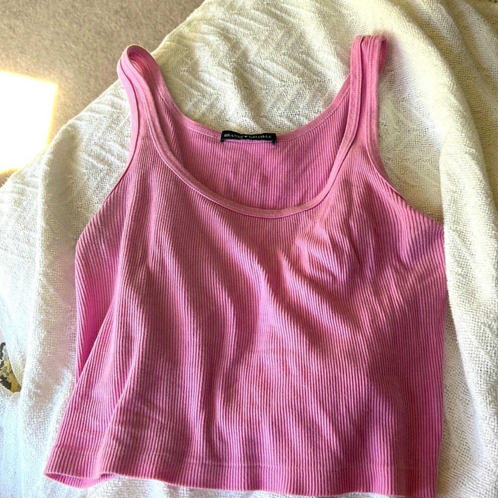Pink brandy Melville original tank top
